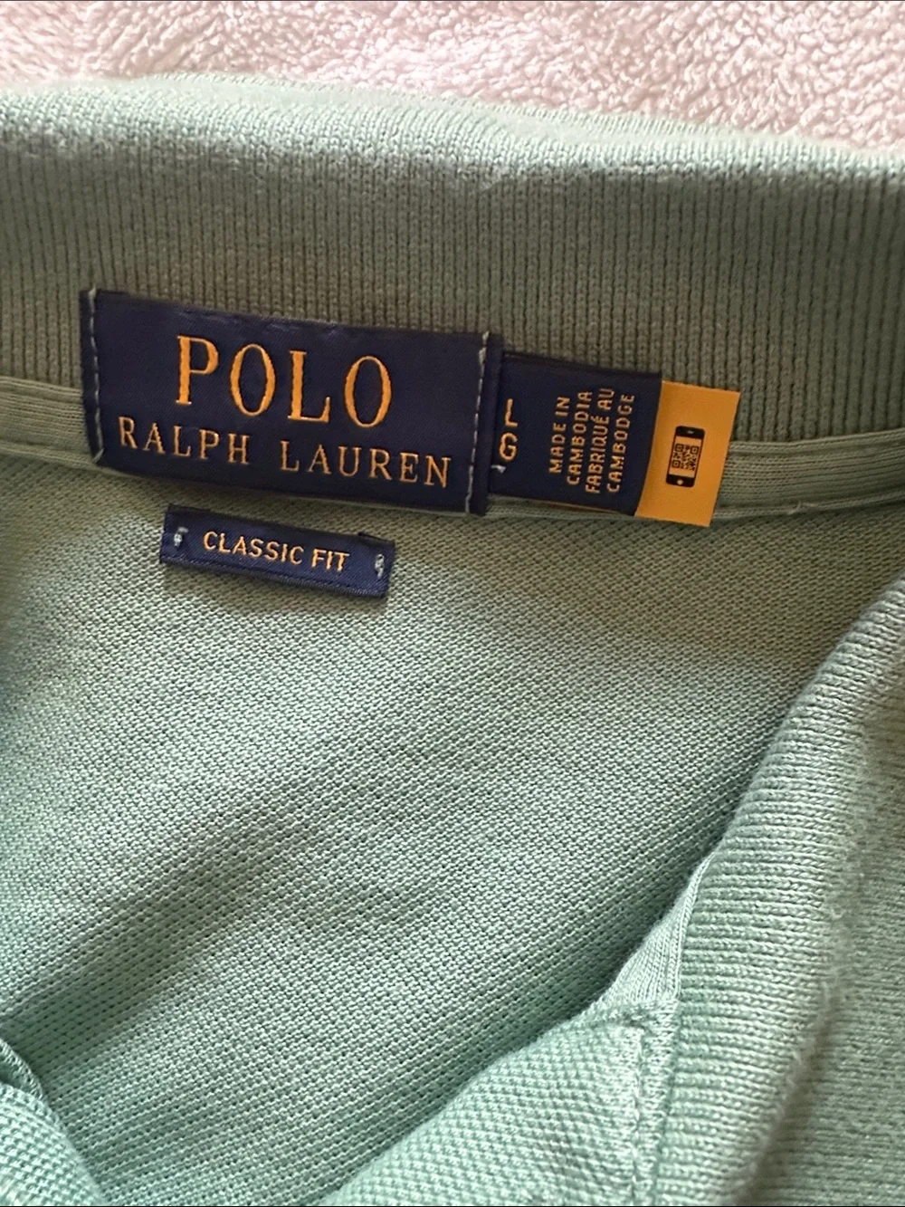 Ralph Lauren Polo Shirt in Mint Green with Embroidered Pony